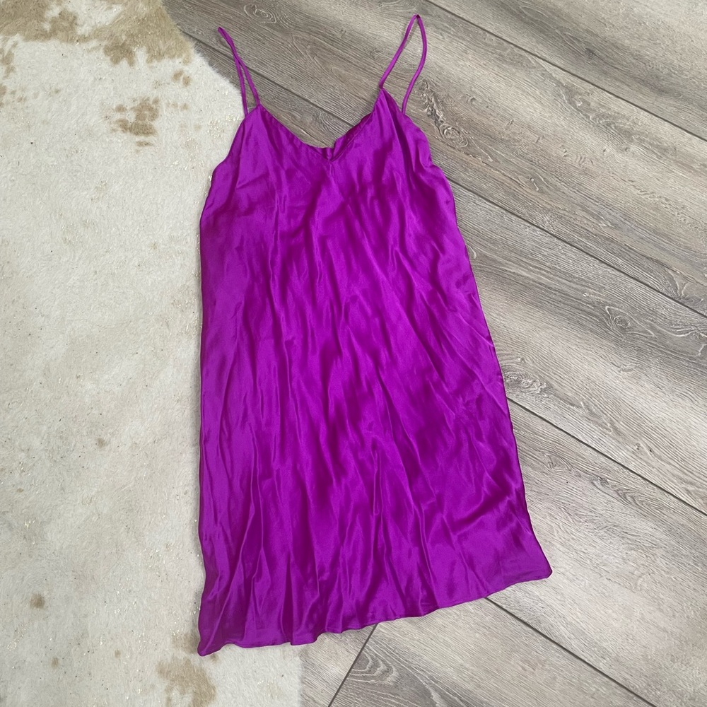 Victoria’s Secret gold label vintage purple slip dress
